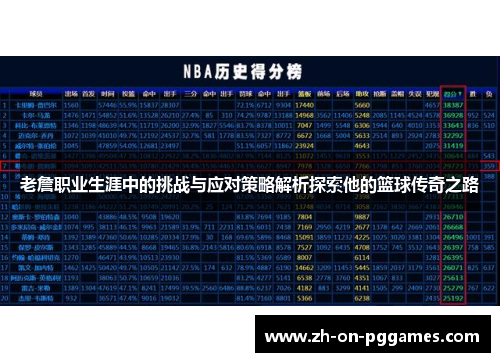 老詹职业生涯中的挑战与应对策略解析探索他的篮球传奇之路